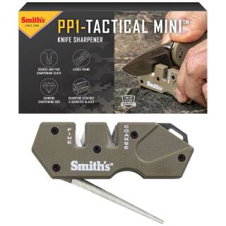 Smith´s Sharpener PP1-MINI TACTICAL, Messerschärfer mit Diamantstab, desert tan