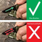Smith´s Sharpener PP1-MINI TACTICAL, Messerschärfer mit Diamantstab, od green
