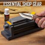 Smith´s Sharpener 3-Steine Schärfsystem für Messer mit Winkelhilfe und Schleiföl