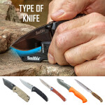 Smith´s Sharpener Pocket-Pal G10, Messerschärfer mit Diamantstab, schwarz