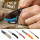 Smith´s Sharpener Pocket-Pal G10, Messerschärfer mit Diamantstab, schwarz