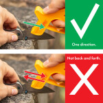 Smith´s 10-Sekunden Messer- und Scherenschärfer mit Carbide- und Keramikschärfer