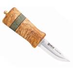 Helle Fjording 50 aar - 2025 LTD Messer mit H3LC Stahl, Maserbirke, Lederscheide
