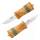 Helle Fjording 50 aar - 2025 LTD Messer mit H3LC Stahl, Maserbirke, Lederscheide