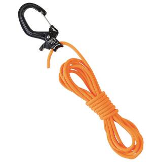 Nite Ize CamJam Sidelock, Aluminium-Karabiner mit 3 Meter Paracordseil in orange