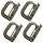 Maxpedition Grimloc Karabiner D-Ring, GhillieTEX IR Signatur, tanfarben, 4er Set