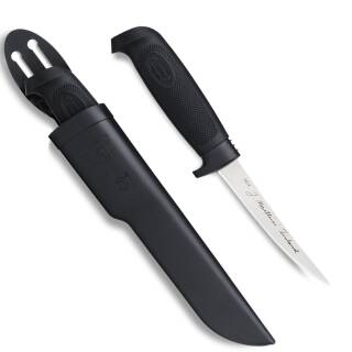 Marttiini Basic Filetiermesser mit 10 cm Edelstahlklinge, Gummigriff, Scheide