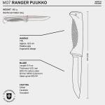 Peltonen Knives M07 Ranger Puukko, Böhler N690 Edelstahl, Komposit, schwarz