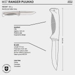 Peltonen Knives M07 Ranger Puukko, Böhler N690 Edelstahl, Komposit, coyote