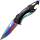 MTech 705RB Einhandmesser mit 8,4 cm Rainbow-Edelstahlklinge und Alugriff