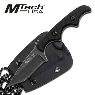 MTech Messer 673 Neck Knife mit 5,1 cm Edelstahlklinge und Kydexscheide