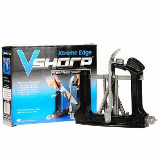 Warthog V-Sharp Xtreme Edge Messerschrfer mit 2 Diamantschleifstben, schwarz