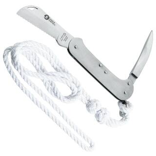 Ibberson Segler-Messer aus rostfreiem 420-Stahl mit Sägezahnung und Marlspieker