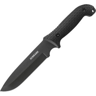 Schrade F52 Frontier Messer mit Full Tang Klinge und schwarzer Gürtelscheide