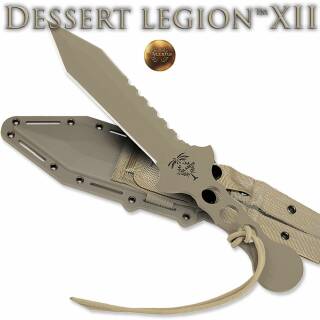 USGladius Dessert Legion XII, mit rostfreier Klinge und taktischer Scheide