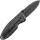 CRKT Squid Einhandmesser, 5,1 cm Edelstahlklinge mit Blackwash-Finish und Clip