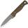 Condor Bushlore Messer mit 1075 HC-Stahlklinge, Walnussgriff und Lederscheide