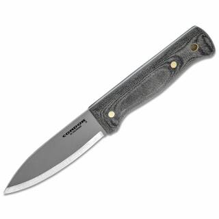 Condor Bushlore Messer 10,6 cm Carbonklinge mit Micartagriff und Lederscheide