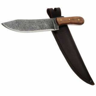 Condor Hudson Bay Messer, Full Tang Klinge aus 1075HC-Stahl mit Holzgriff