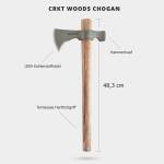CRKT Woods Chogan T-Hawk Axt mit 1055 Carbonstahl-Kopf...