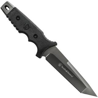 Smith & Wesson Special OPS Messer mit Tanto-Klinge und schwarzer Gürtelscheide