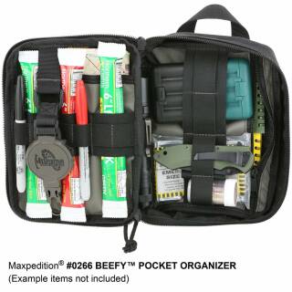 Maxpedition Beefy Pocket Organizer aus 1000D Nylon in schwarz, MX266B
