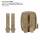 Maxpedition 3" (7,6 cm) TacTie Attachment Strap System, khaki (4 Stück)