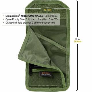 Maxpedition C.M.C. Wallet - Geldbrse mit extra groen Innentaschen, schwarz