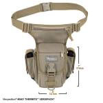 Maxpedition Thermite Versipack Beintasche, Hüfttasche, Schultertasche in schwarz