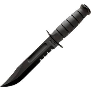 KA-BAR, Klinge aus 1095 Cro-Van Stahl mit part. Sägezahnung