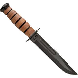 KA-BAR, USMC, Full-Tang Klinge aus 1095 Cro-Van Stahl mit Lederscheide