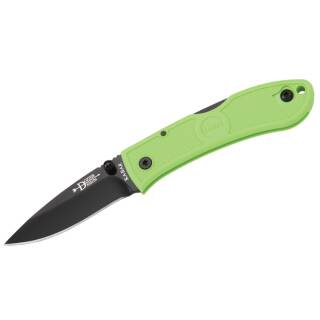 KA-BAR Mini Dozier Folder - Bright Green, Klinge aus AUS 8A Stahl, Lockback