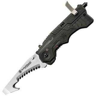 S & Wesson First Responder Rescue Knife, Rettungsmesser mit abgerundeter Klinge