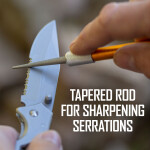 Smiths Diamond Retractable Sharpener, Diamant-Schleifstab, konisch und glatt