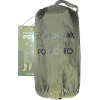 Snugpak Enhanced Patrol Poncho Regenschutz fr Rucksack-Wandern, olive