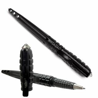 UZI Taktischer Kugelschreiber und Glasbrecher mit Hartmetallspitze, schwarz