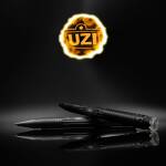 UZI Tactical Defender Pen, aus Flugzeugaluminium mit DNA-Fänger, schwarz