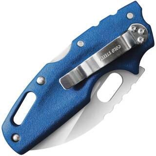 Cold Steel Tuff Lite Messer mit 6,4 cm Klinge und blauer Griv-Ex Griff