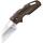 Cold Steel Tuff Lite Klappmesser mit AUS-8 Klinge und braunen G-10 Griffschalen