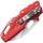Cold Steel Messer, Modell Tuff Lite mit 6,4 cm Edelstahlklinge und rotem Griff
