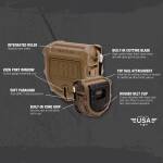 Atwood Rope Tactical Rope Dispenser, 15 Meter 7-Stang Paracord in schwarz