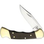 Buck Ranger Fingergrooved, 7,6 cm Edelstahlklinge 420HC mit Ebenholzgriff