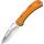 Buck SpitFire Einhandmesser mit rostfreier Klinge und orangen Alu-Griffschalen
