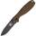 BRK Designed by ESEE Zancudo, Messer mit AUS-8A Stahlklinge, Coyote brown Griff