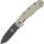 BRK Designed by ESEE Avispa, D2 Stahl-Klinge mit schwarzem Finish, tan Griff