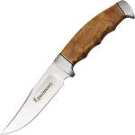 Browning Jagdmesser mit Edelstahlklinge, Wurzelholzgriff...