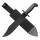 Cold Steel Black Bear Bowie Machete mit Carbonstahl und Cor-Ex Scheide, 97SMBW