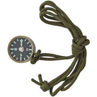 Combat Ready Kompass mit flureszierenden Ziffernblatt und olivegrünem Halsband