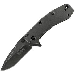 Kershaw Cryo 1555BW Einhandmesser mit A/O, 7 cm Edelstahlklinge und -griff