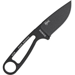ESEE Izula Signature, Messer aus 1095HC, schwarze Pulverbeschichtung, Kydex + Clip